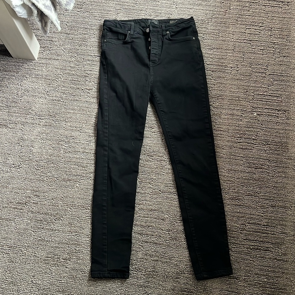 High Rise Skinny Syracuse Black Jeans